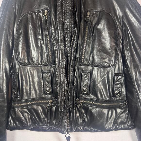 JSX TREME Black Hooded Ulitity Jacket Size 3 Made in Italy - Picture 4 of 10